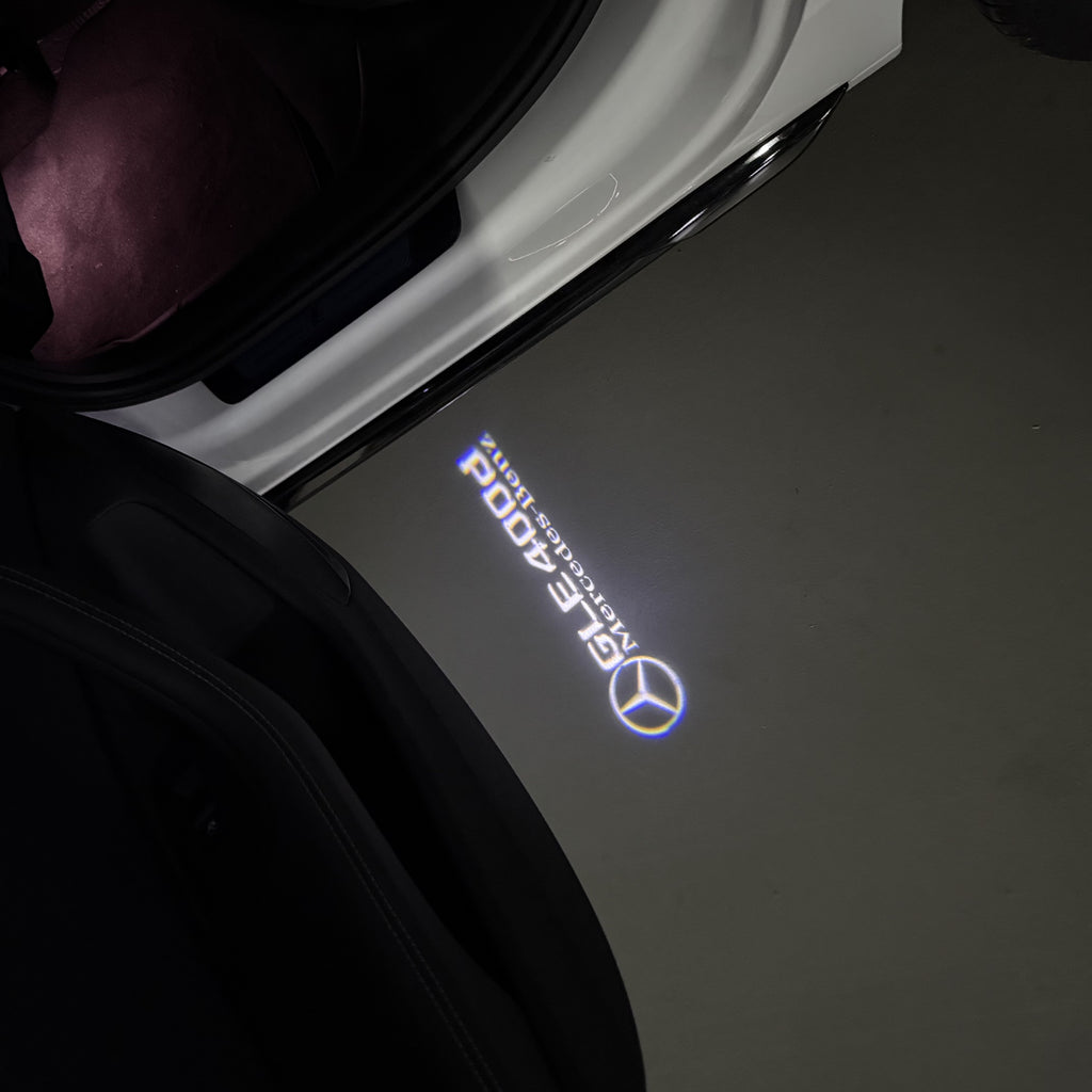 MERCEDES BENZ GLE 400d LOGO PROJECTOT LIGHTS  (quantity 1 = 1 set /2 door lights with 2 logo films)Nr.02M462