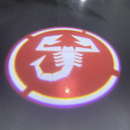 FIAT ABARTH LOGO PROJECTOT LIGHTS  (quantity  1 =  2 Logo Film /  2 door lights)Nr.48ER15