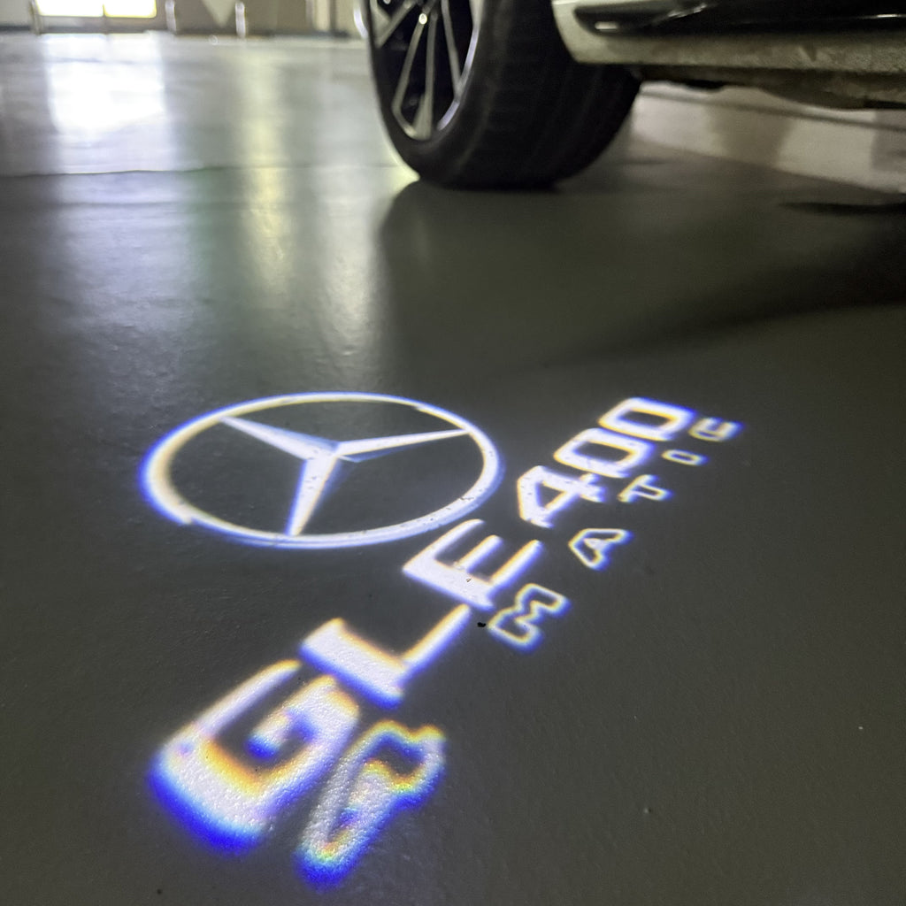 MERCEDES BENZ GLE 400 LOGO PROJECTOT LIGHTS  (quantity 1 = 1 set /2 door lights with 2 logo films)Nr.02M461