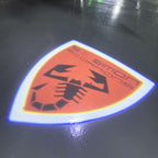 FIAT ABARTH  LOGO PROJECTOT LIGHTS  (quantity  1 =  2 Logo Film /  2 door lights)Nr.48ER26