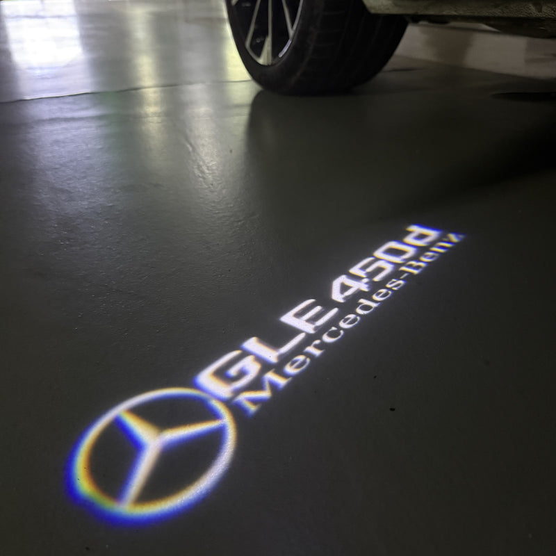 MERCEDES BENZ GLE 450d LOGO PROJECTOT LIGHTS  (quantity 1 = 1 set /2 door lights with 2 logo films)Nr.02M457