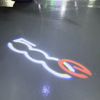 FIAT 500 LOGO PROJECTOT LIGHTS  (quantity  1 =  2 Logo Film /  2 door lights)Nr.48ER01