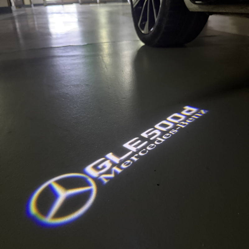 MERCEDES BENZ GLE 500d LOGO PROJECTOT LIGHTS  (quantity 1 = 1 set /2 door lights with 2 logo films)Nr.02M460