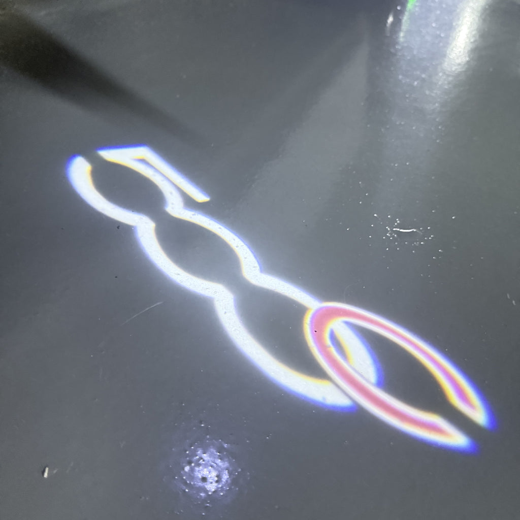 FIAT 500 LOGO PROJECTOT LIGHTS  (quantity  1 =  2 Logo Film /  2 door lights)Nr.48ER30