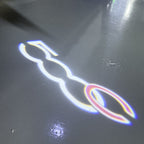FIAT 500 LOGO PROJECTOT LIGHTS  (quantity  1 =  2 Logo Film /  2 door lights)Nr.48ER30