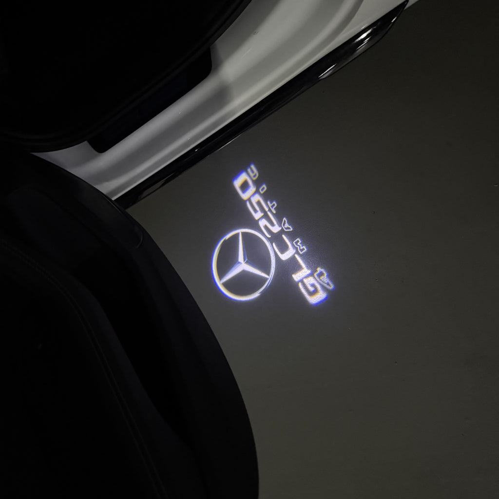MERCEDES BENZ GLC 250 LOGO PROJECTOT LIGHTS  (quantity 1 = 1 set /2 door lights with 2 logo films)Nr.02M434