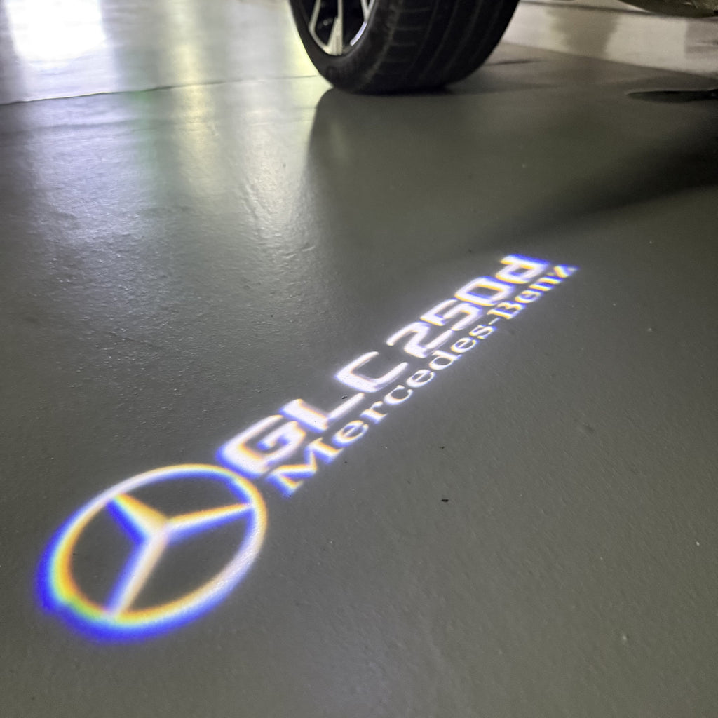 MERCEDES BENZ GLC 250d LOGO PROJECTOT LIGHTS  (quantity 1 = 1 set /2 door lights with 2 logo films)Nr.02M435