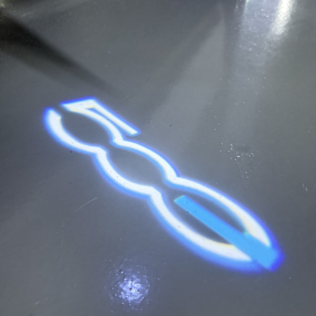 FIAT 500 LOGO PROJECTOT LIGHTS  (quantity  1 =  2 Logo Film /  2 door lights)Nr.48ER05