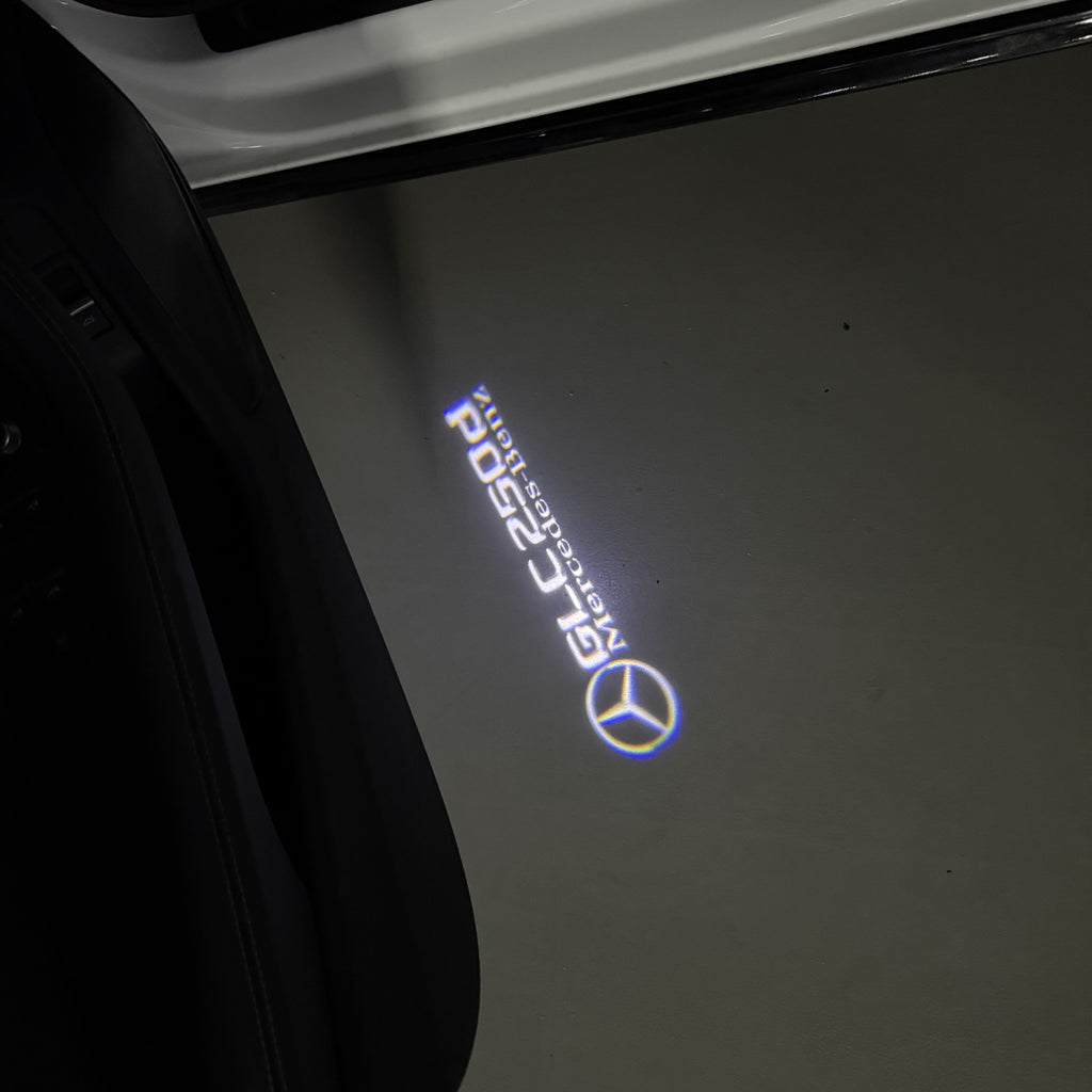 MERCEDES BENZ GLC 250d LOGO PROJECTOT LIGHTS  (quantity 1 = 1 set /2 door lights with 2 logo films)Nr.02M435
