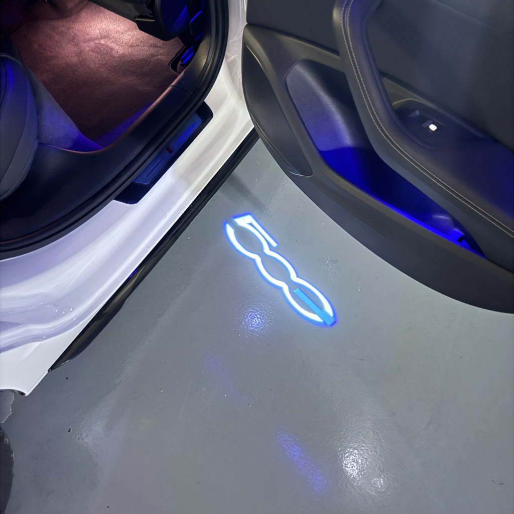 FIAT 500 LOGO PROJECTOT LIGHTS  (quantity  1 =  2 Logo Film /  2 door lights)Nr.48ER05