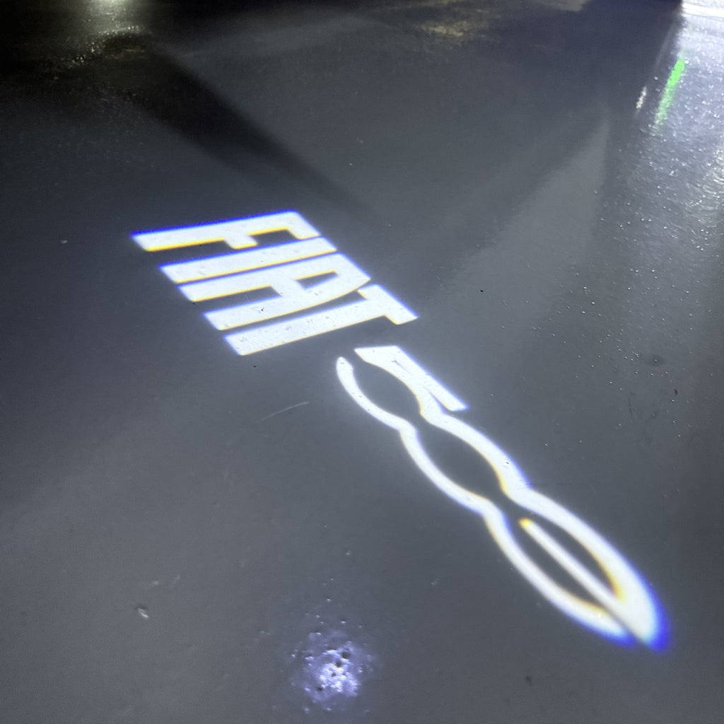 FIAT 500 LOGO PROJECTOT LIGHTS  (quantity  1 =  2 Logo Film /  2 door lights)Nr.48ER06