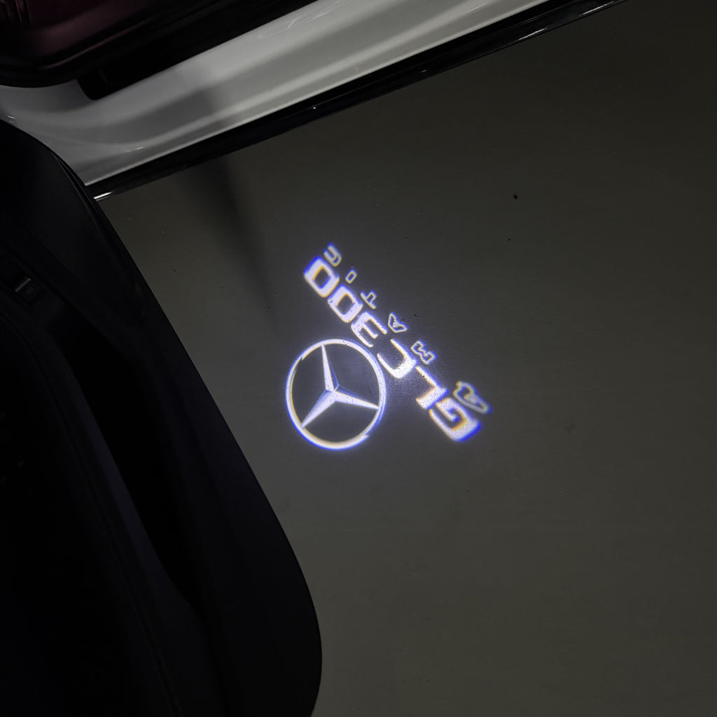 MERCEDES BENZ GLC 300 LOGO PROJECTOT LIGHTS  (quantity 1 = 1 set /2 door lights with 2 logo films)Nr.02M437