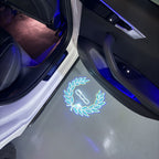 FIAT 500 LOGO PROJECTOT LIGHTS  (quantity  1 =  2 Logo Film /  2 door lights)Nr.48ER25