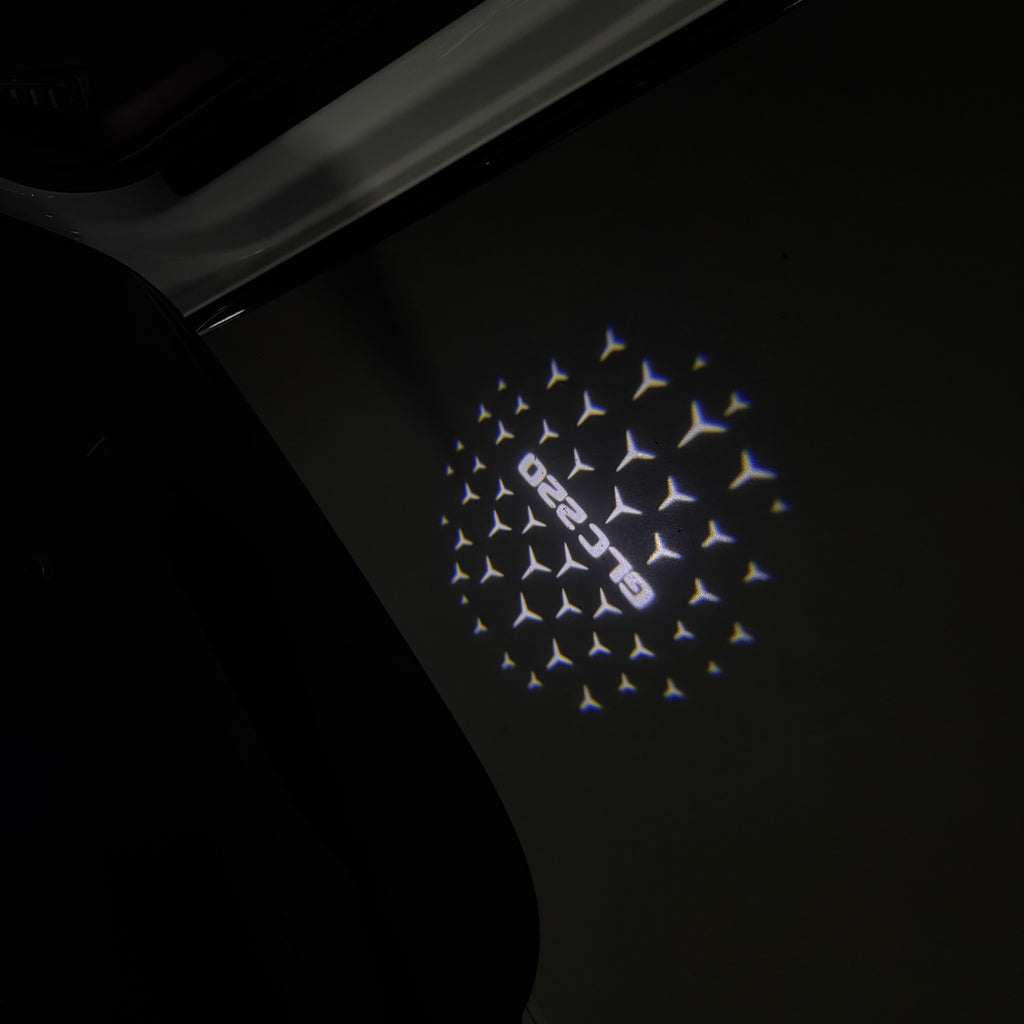 MERCEDES BENZ GLC 220 LOGO PROJECTOT LIGHTS  (quantity 1 = 1 set /2 door lights with 2 logo films)Nr.02M430