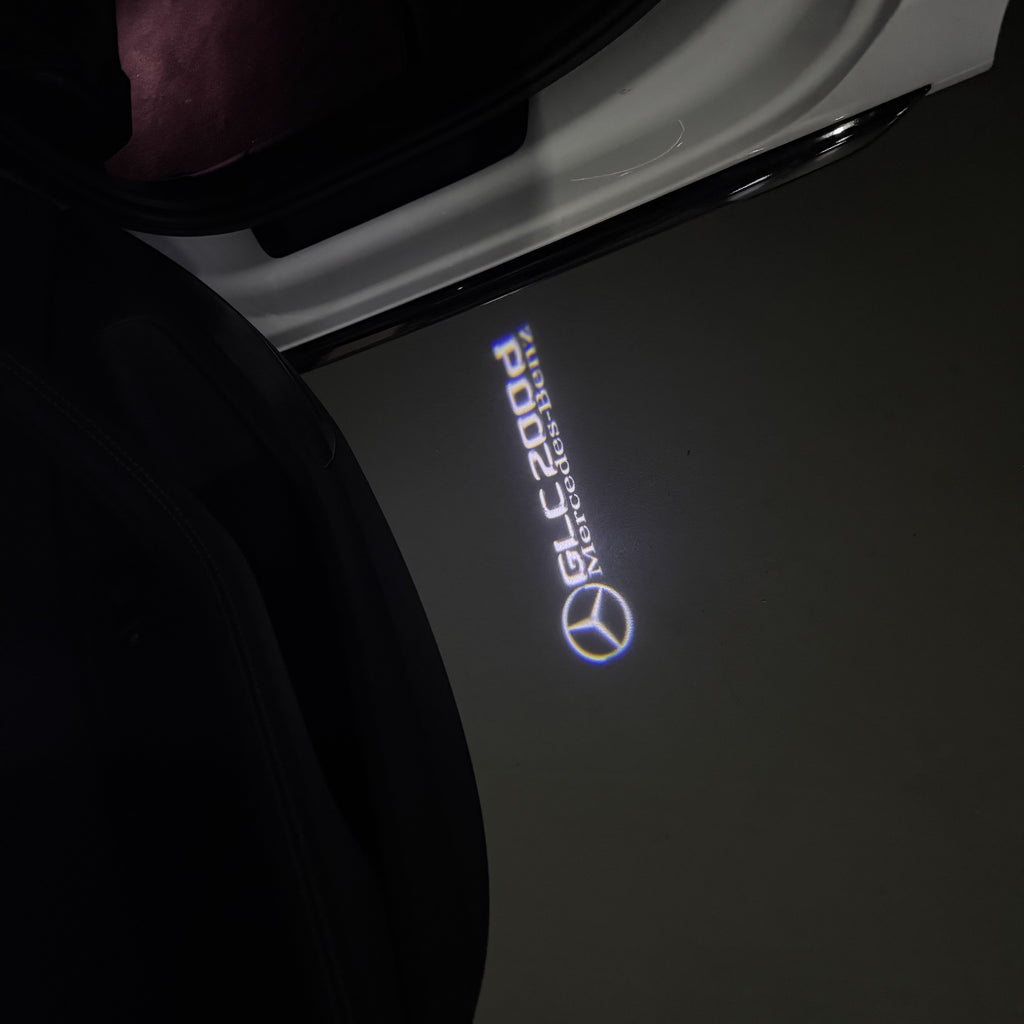 MERCEDES BENZ GLC 200d LOGO PROJECTOT LIGHTS  (quantity 1 = 1 set /2 door lights with 2 logo films)Nr.02M429