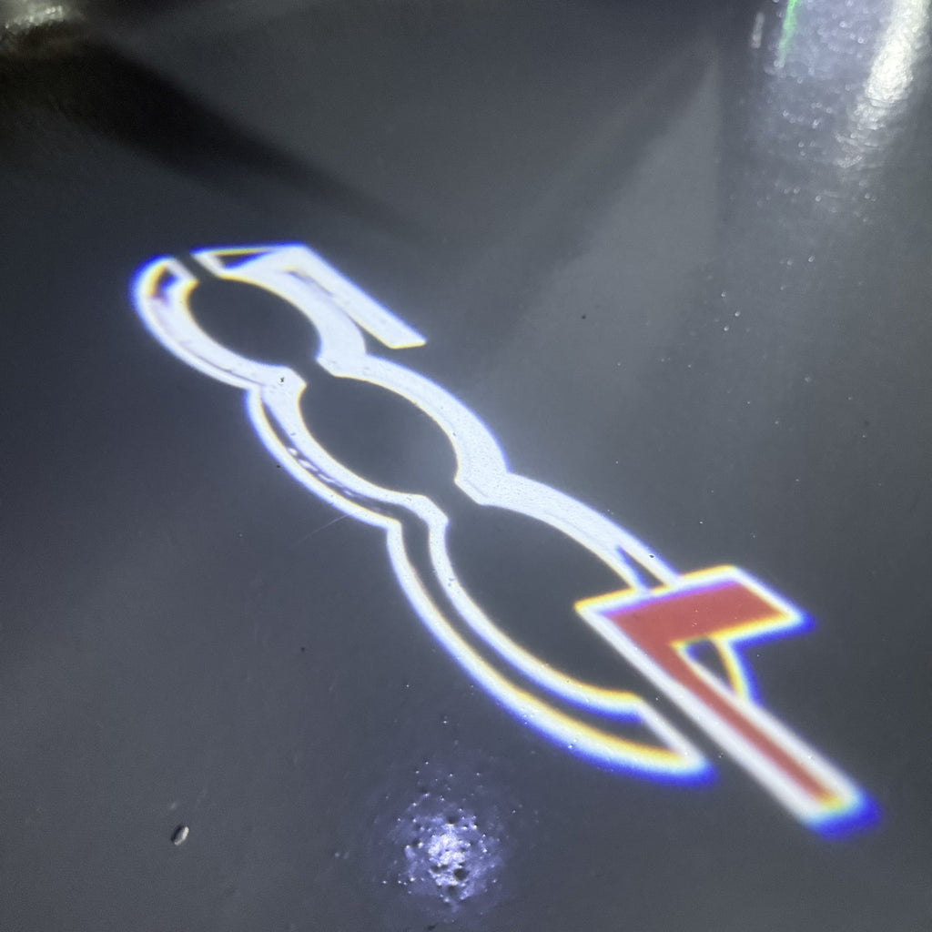 FIAT 500 LOGO PROJECTOT LIGHTS  (quantity  1 =  2 Logo Film /  2 door lights)Nr.48ER16