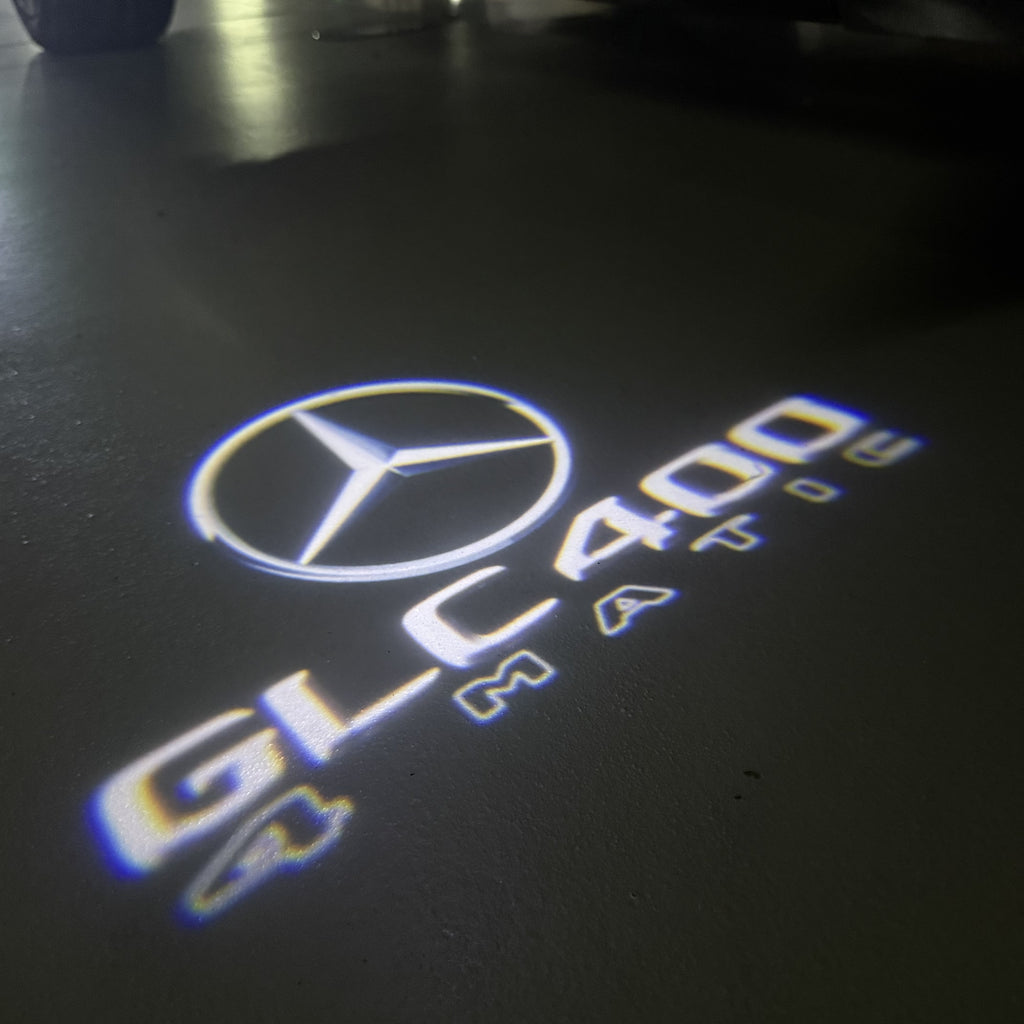 MERCEDES BENZ GLC 400 LOGO PROJECTOT LIGHTS  (quantity 1 = 1 set /2 door lights with 2 logo films)Nr.02M443
