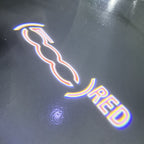 FIAT 500 LOGO PROJECTOT LIGHTS  (quantity  1 =  2 Logo Film /  2 door lights)Nr.48ER18