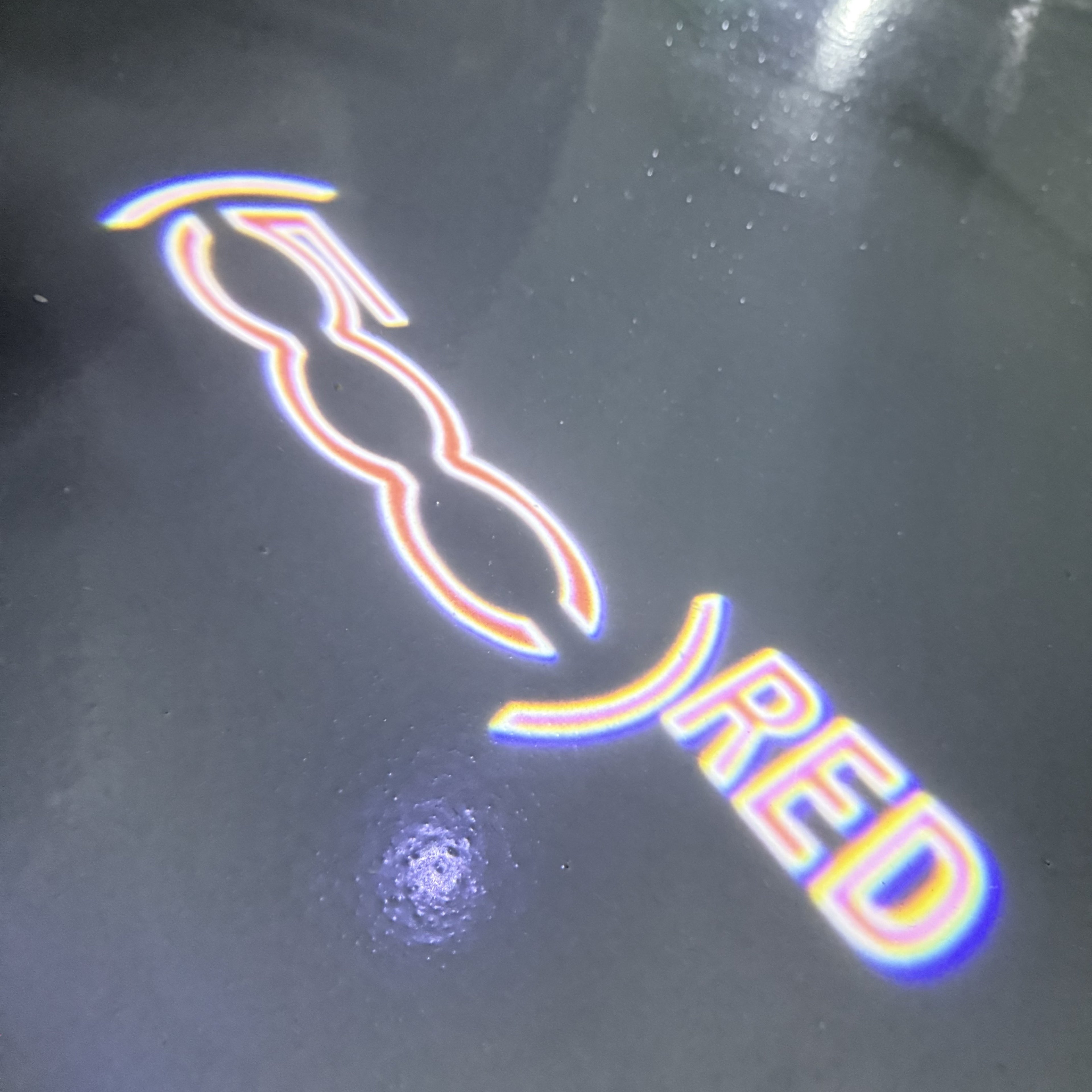 FIAT 500 LOGO PROJECTOT LIGHTS  (quantity  1 =  2 Logo Film /  2 door lights)Nr.48ER18