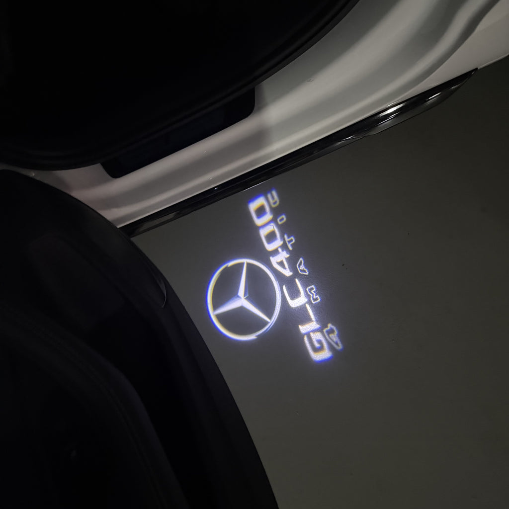 MERCEDES BENZ GLC 400 LOGO PROJECTOT LIGHTS  (quantity 1 = 1 set /2 door lights with 2 logo films)Nr.02M443