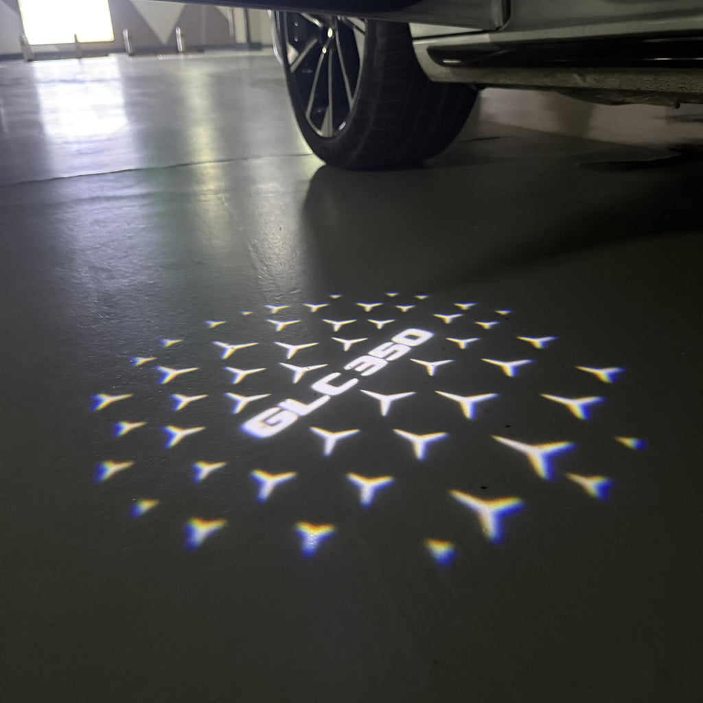 MERCEDES BENZ GLC 350 LOGO PROJECTOT LIGHTS  (quantity 1 = 1 set /2 door lights with 2 logo films)Nr.02M439