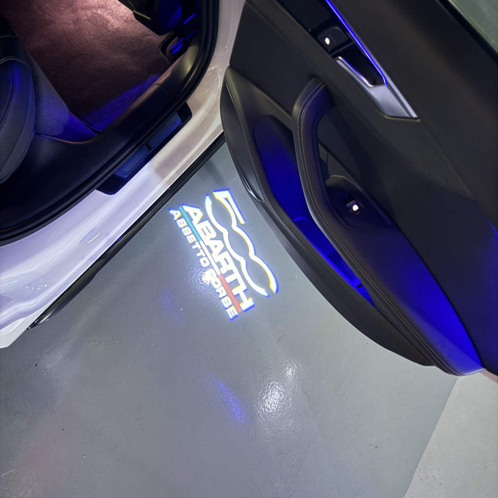 FIAT 500 LOGO PROJECTOT LIGHTS  (quantity  1 =  2 Logo Film /  2 door lights)Nr.48ER17