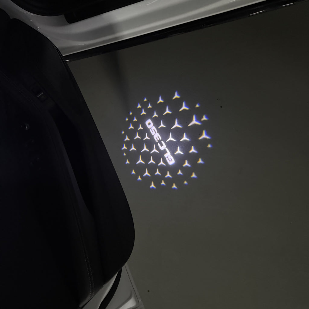 MERCEDES BENZ GLC 350 LOGO PROJECTOT LIGHTS  (quantity 1 = 1 set /2 door lights with 2 logo films)Nr.02M439