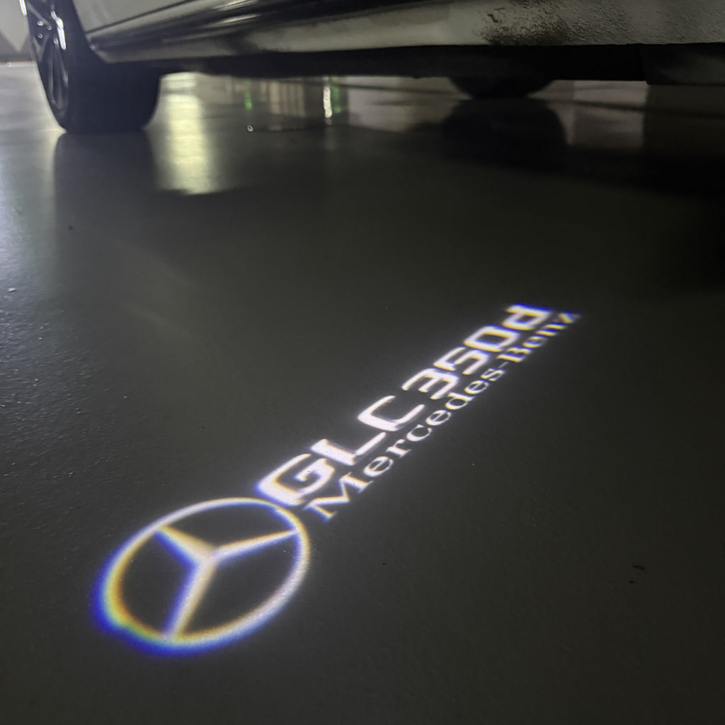 MERCEDES BENZ GLC 350d LOGO PROJECTOT LIGHTS  (quantity 1 = 1 set /2 door lights with 2 logo films)Nr.02M441