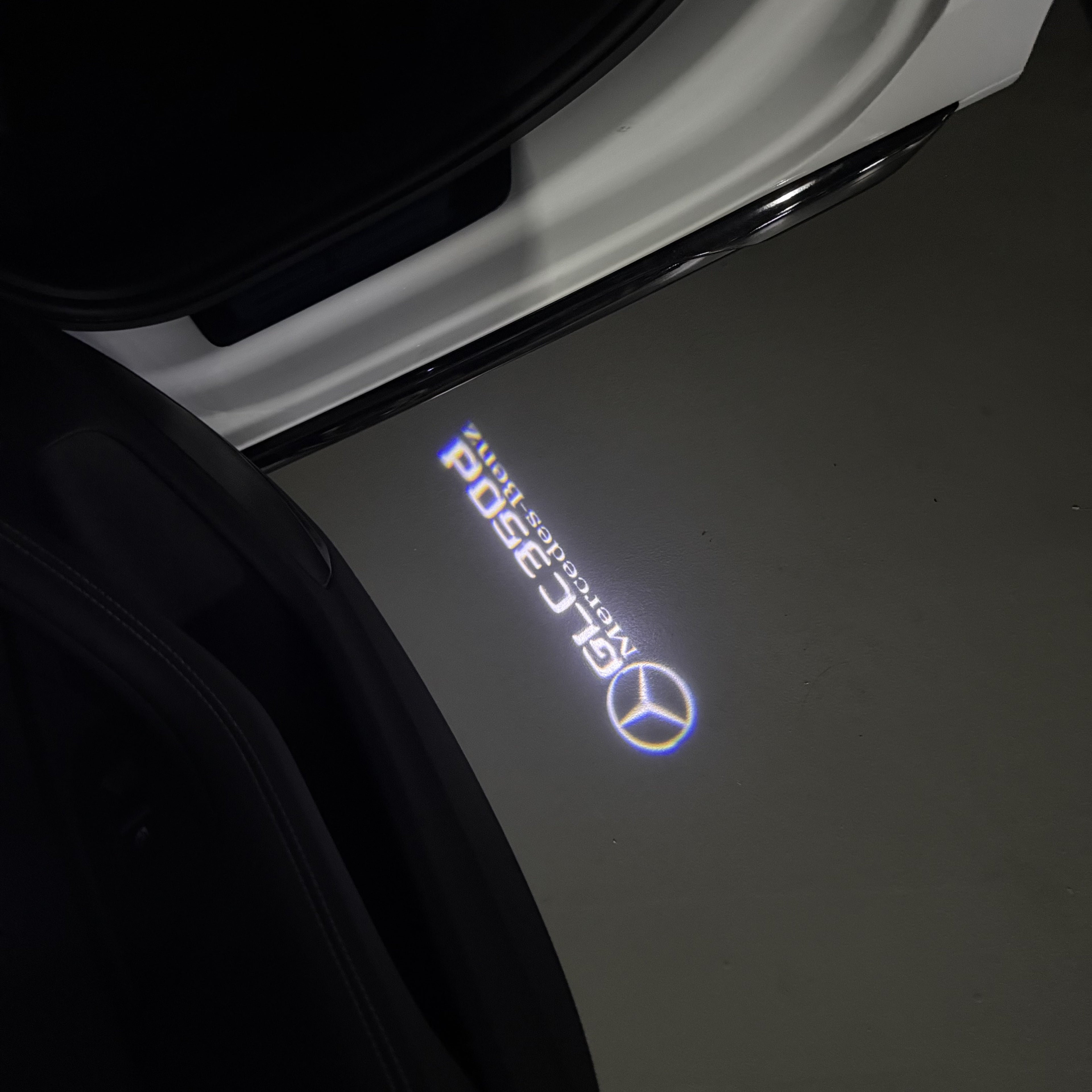 MERCEDES BENZ GLC 350d LOGO PROJECTOT LIGHTS  (quantity 1 = 1 set /2 door lights with 2 logo films)Nr.02M441