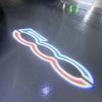 FIAT 500 LOGO PROJECTOT LIGHTS  (quantity  1 =  2 Logo Film /  2 door lights)Nr.48ER07