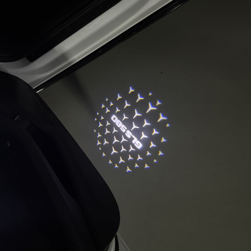 MERCEDES BENZ GLS 580 LOGO PROJECTOT LIGHTS  (quantity 1 = 1 set /2 door lights with 2 logo films)Nr.02M475