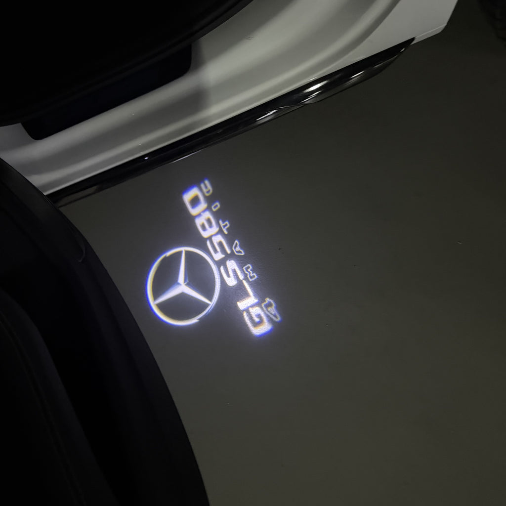 MERCEDES BENZ GLS 580 LOGO PROJECTOT LIGHTS  (quantity 1 = 1 set /2 door lights with 2 logo films)Nr.02M476