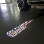 MERCEDES BENZ BITURBO LOGO PROJECTOT LIGHTS  (quantity 1 = 1 set /2 door lights with 2 logo films)Nr.02M252