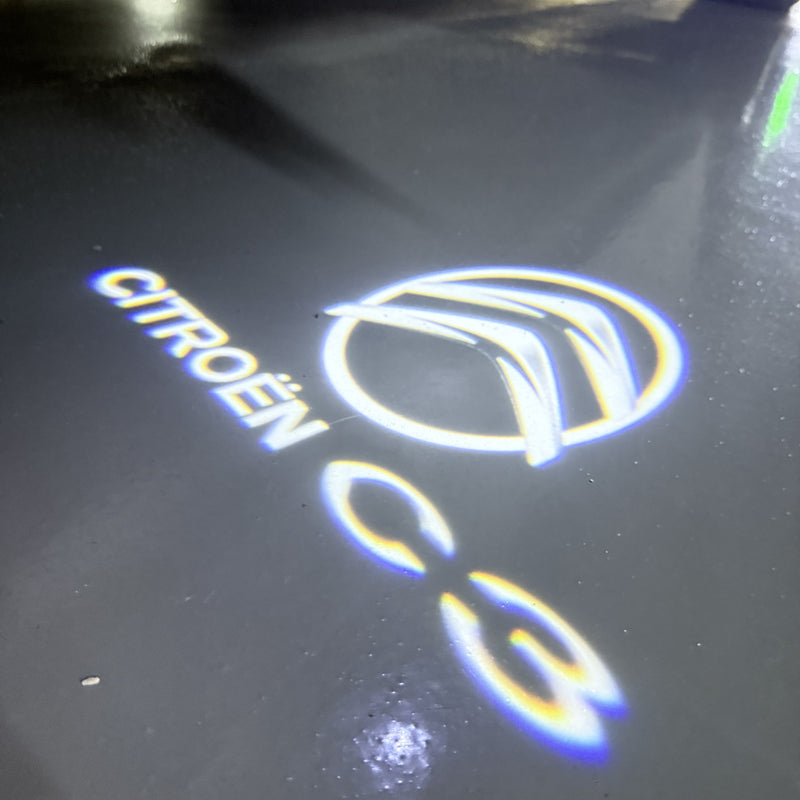 CITROËN ORIGINAL LOGO PROJECTOT LIGHTS Nr.2801 (quantità 1 = 2 pellicole logo /2 luci porta） 