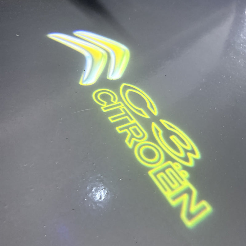 CITROËN ORIGINAL LOGO PROJECTOT LIGHTS Nr.2801 (quantità 1 = 2 pellicole logo /2 luci porta） 