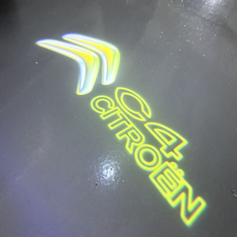 CITROËN ORIGINAL LOGO PROJECTOT LIGHTS Nr.2801 (quantità 1 = 2 pellicole logo /2 luci porta） 