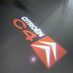 CITROËN C4 LOGO PROJECTOT LIGHTS    (quantity 1 = 2 Logo Films /2 door lights）Nr.2805S1316