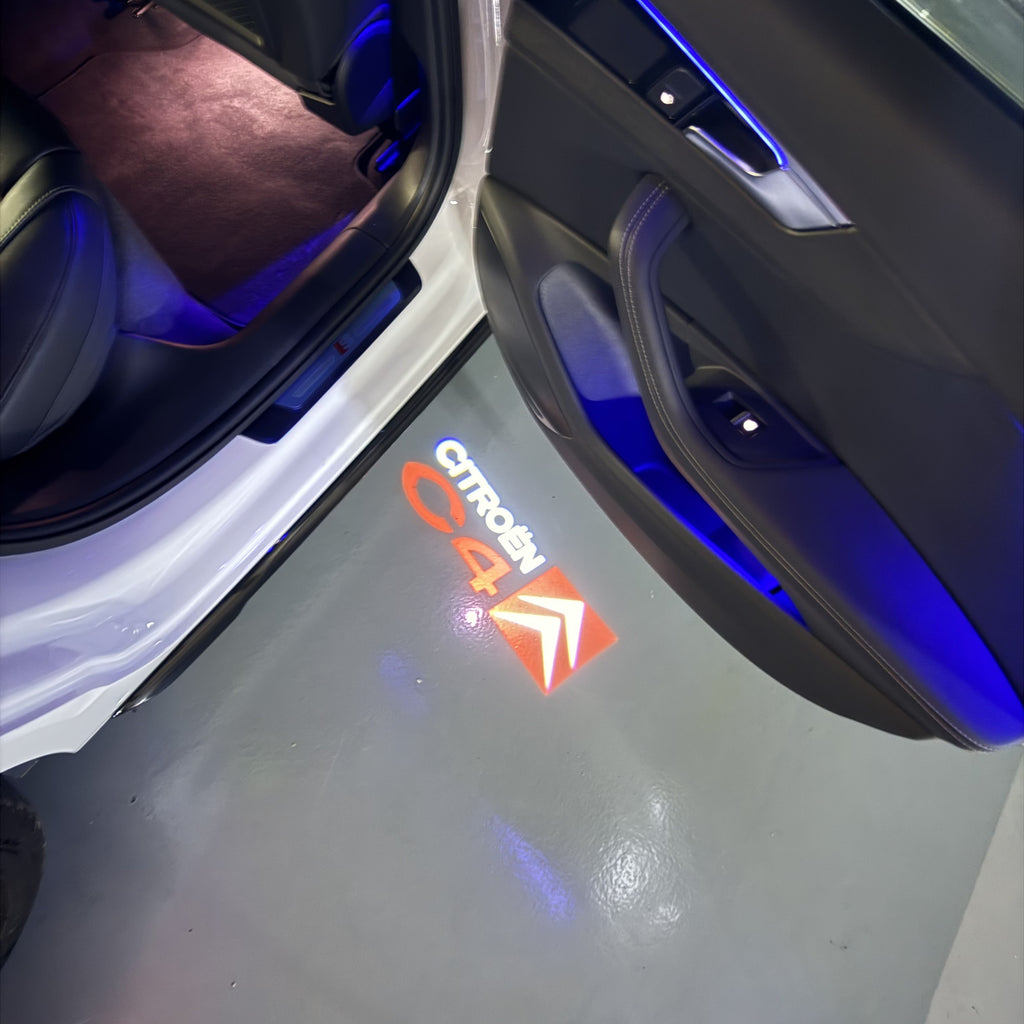 CITROËN C4 LOGO PROJECTOT LIGHTS    (quantity 1 = 2 Logo Films /2 door lights）Nr.2805S1316