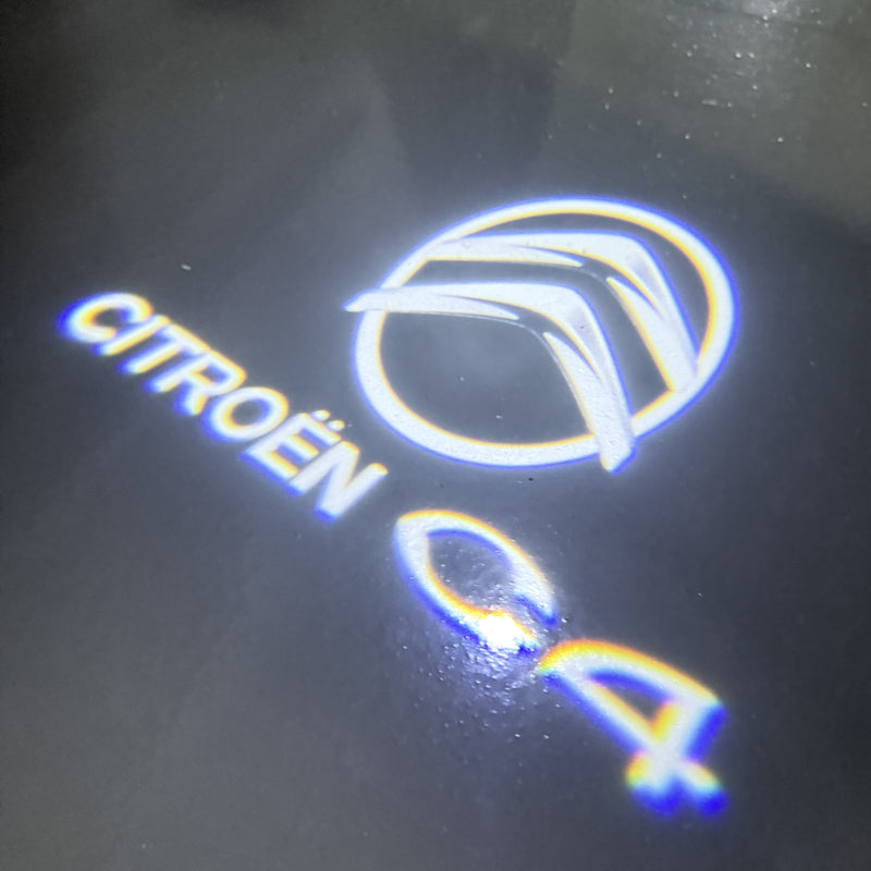 CITROËN ORIGINAL LOGO PROJECTOT LIGHTS Nr.2801 (quantità 1 = 2 pellicole logo /2 luci porta） 