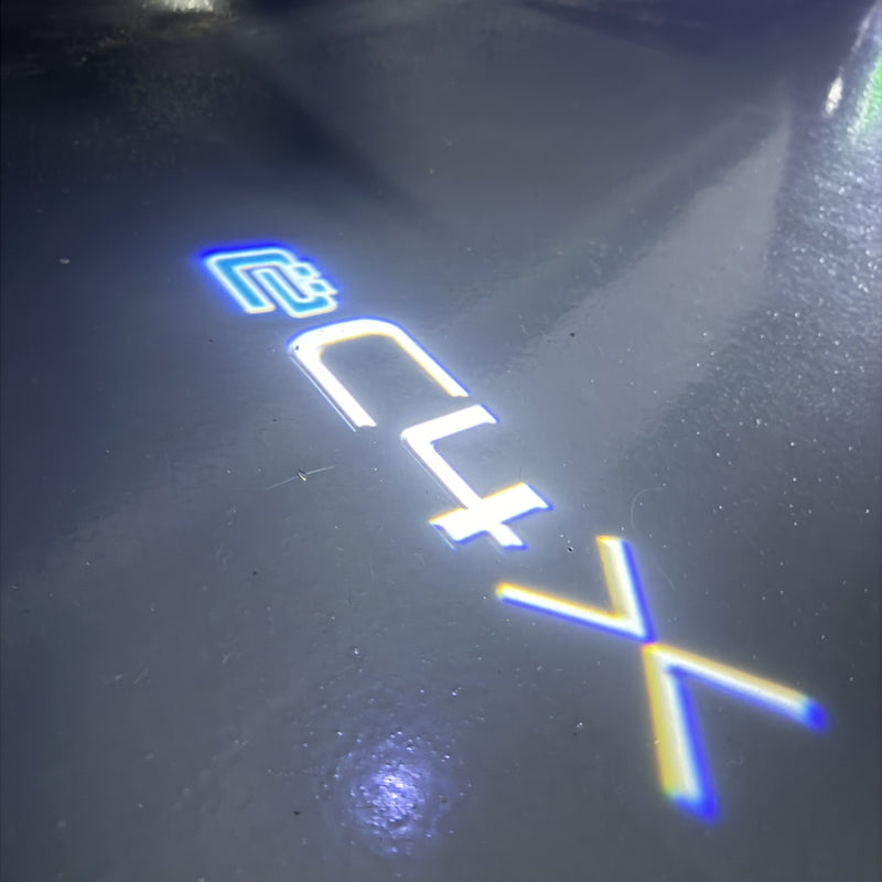 CITROËN ORIGINAL LOGO PROJECTOT LIGHTS Nr.2801 (quantità 1 = 2 pellicole logo /2 luci porta） 