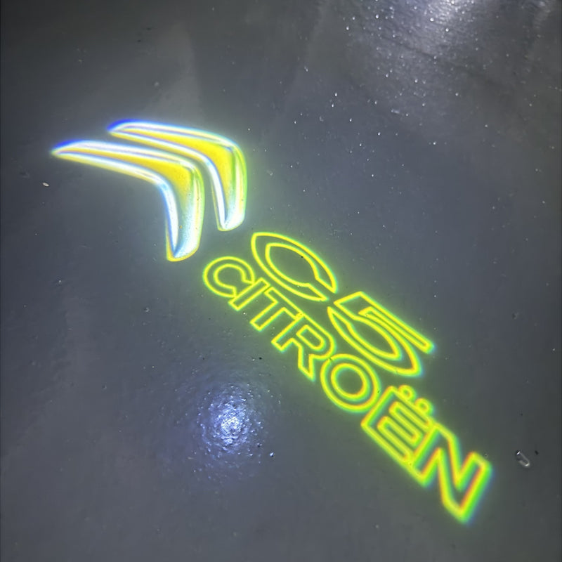 CITROËN ORIGINAL LOGO PROJECTOT LIGHTS Nr.2801 (quantità 1 = 2 pellicole logo /2 luci porta） 