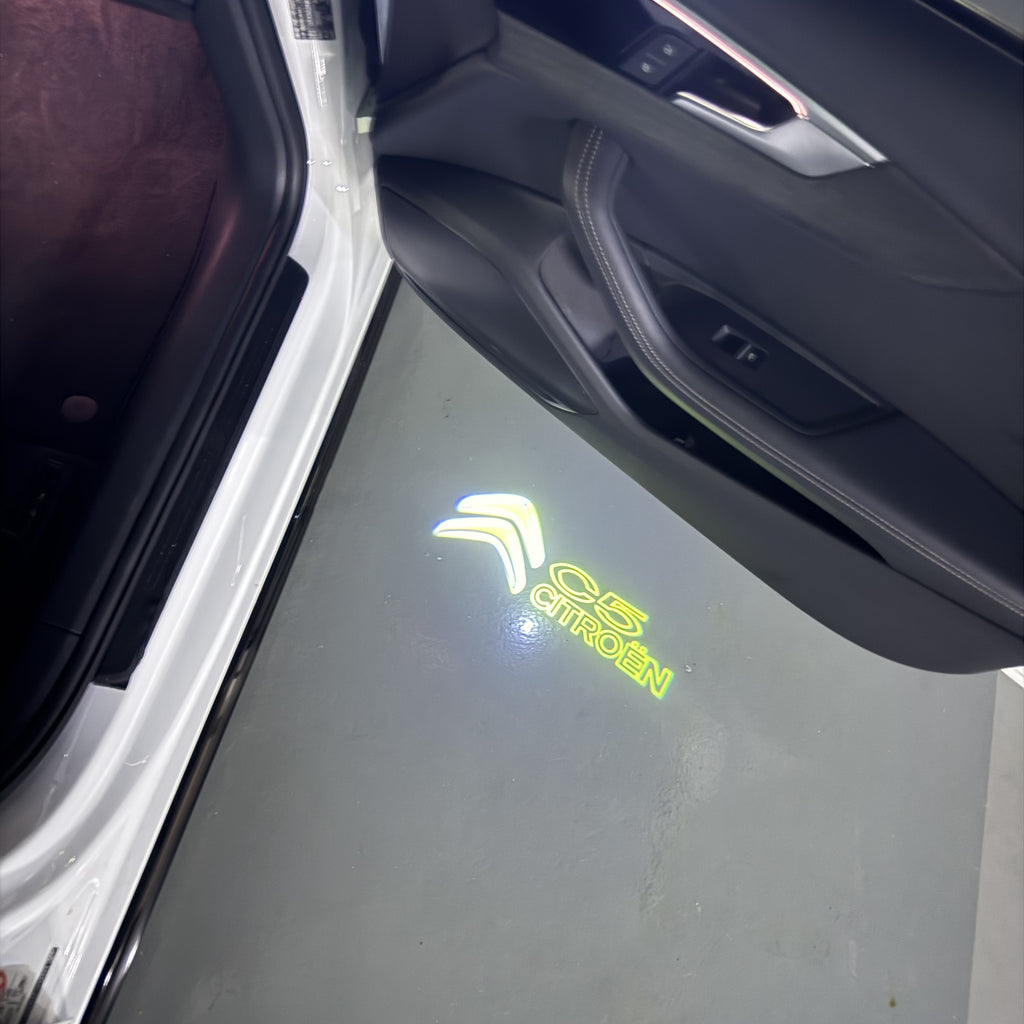 CITROËN C5 LOGO PROJECTOT LIGHTS    (quantity 1 = 2 Logo Films /2 door lights）Nr.2805So166