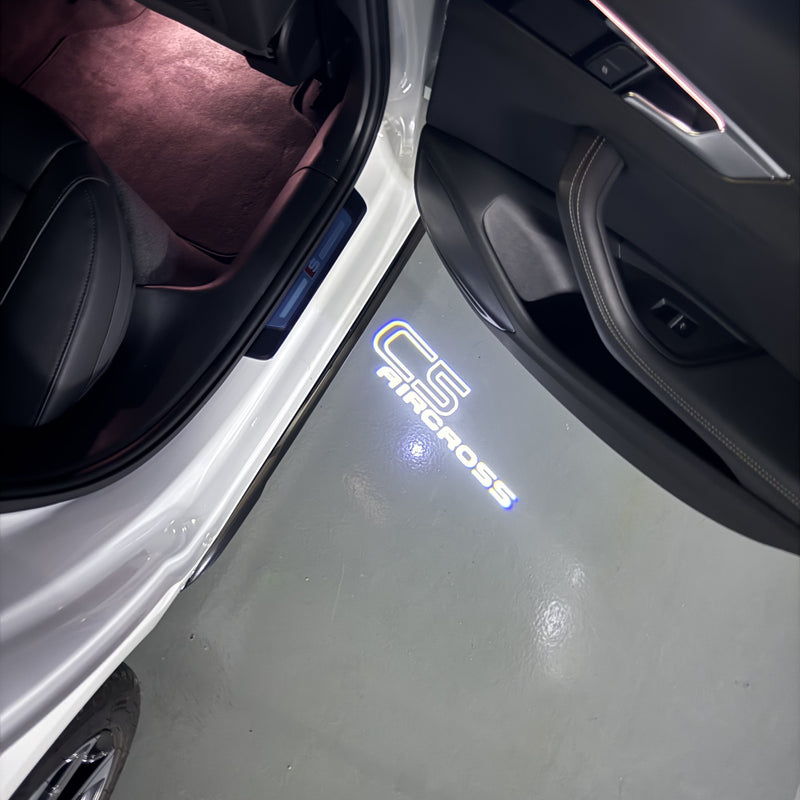 CITROËN C5 LOGO PROJECTOT LIGHTS    (quantity 1 = 2 Logo Films /2 door lights）Nr.2805So10