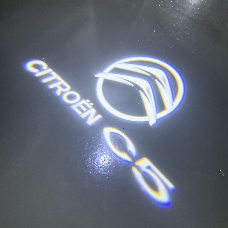 CITROËN ORIGINAL LOGO PROJECTOT LIGHTS Nr.2801 (quantità 1 = 2 pellicole logo /2 luci porta） 