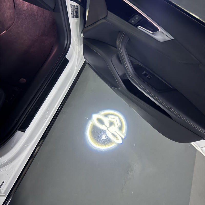 CITROËN ORIGINAL LOGO PROJECTOT LIGHTS Nr.2801 (quantità 1 = 2 pellicole logo /2 luci porta） 