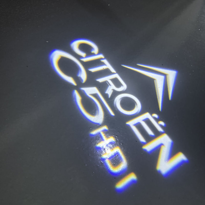 CITROËN ORIGINAL LOGO PROJECTOT LIGHTS Nr.2801 (quantità 1 = 2 pellicole logo /2 luci porta） 
