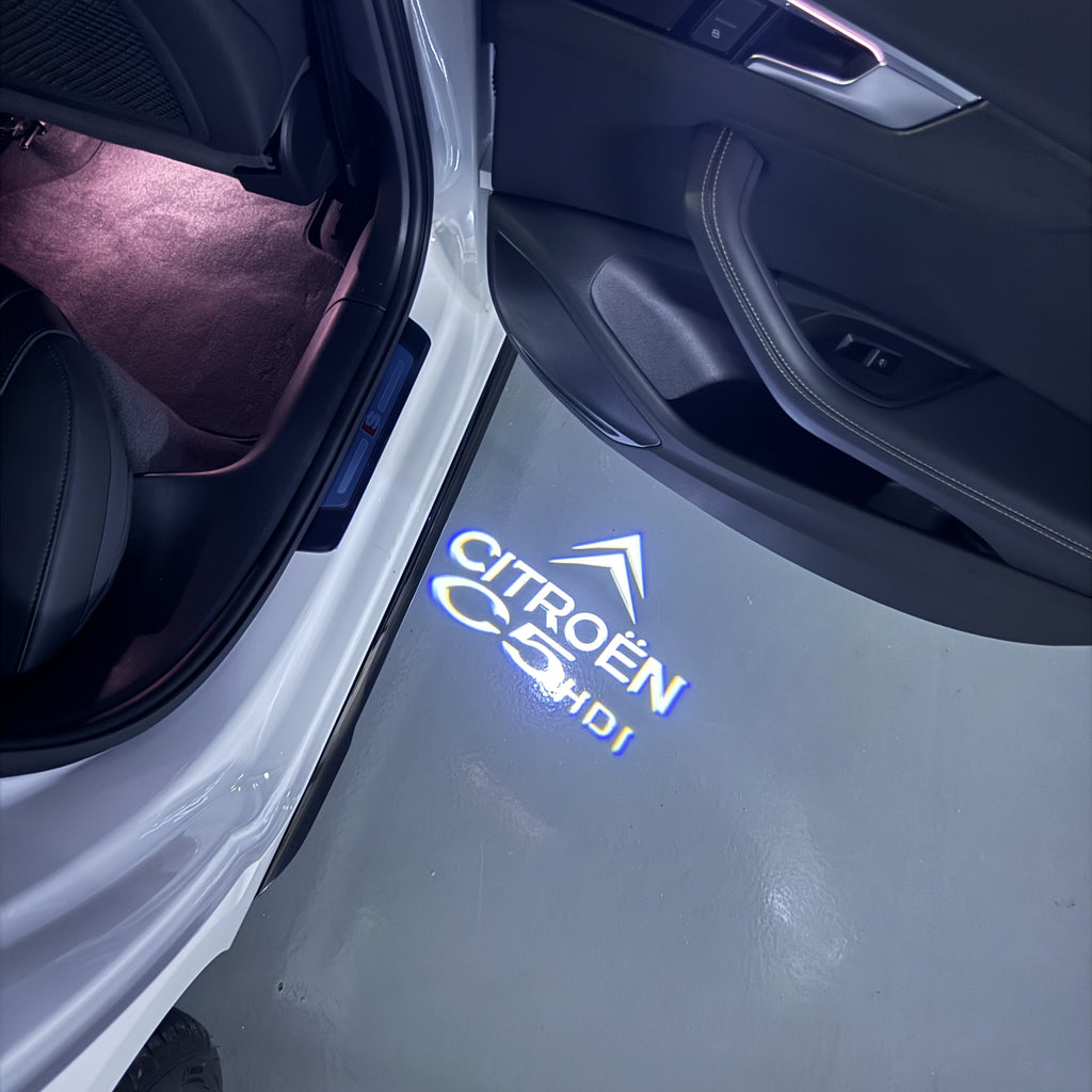 CITROËN C5 LOGO PROJECTOT LIGHTS    (quantity 1 = 2 Logo Films /2 door lights）Nr.2805So163