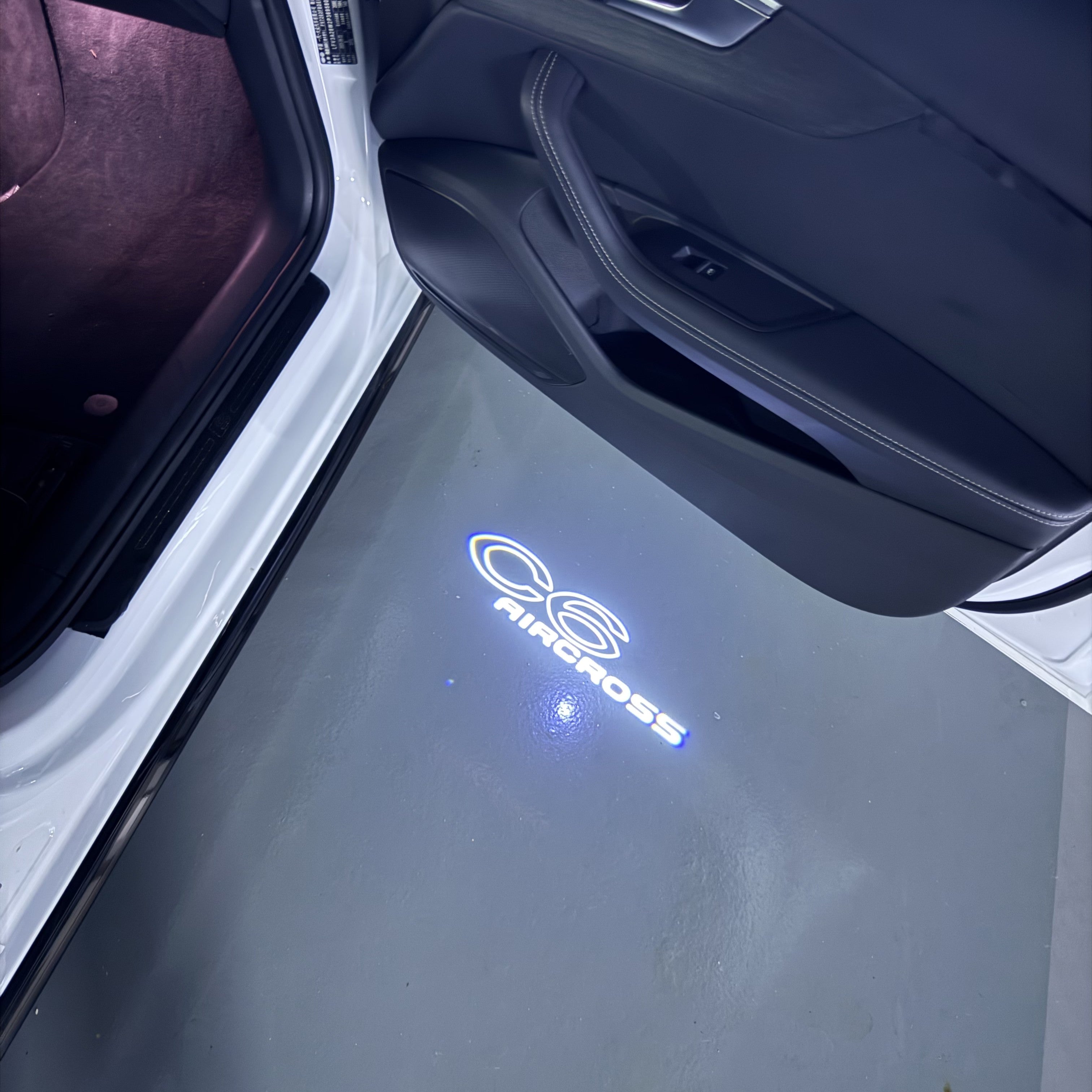 CITROËN C6 LOGO PROJECTOT LIGHTS (quantity 1 = 2 Logo Films /2 door lights）Nr.2805S13b6