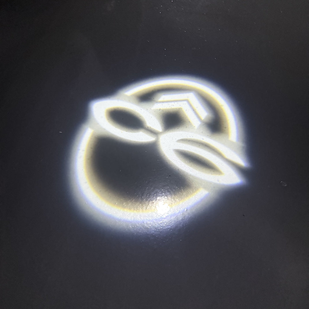 CITROËN C6 LOGO PROJECTOT LIGHTS (quantity 1 = 2 Logo Films /2 door lights）Nr.2805S13b12