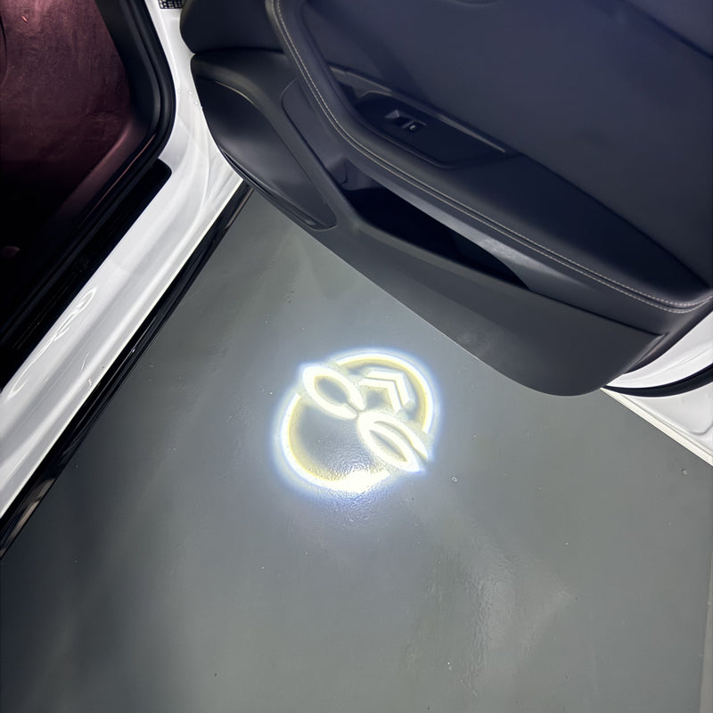 CITROËN ORIGINAL LOGO PROJECTOT LIGHTS Nr.2801 (quantità 1 = 2 pellicole logo /2 luci porta） 